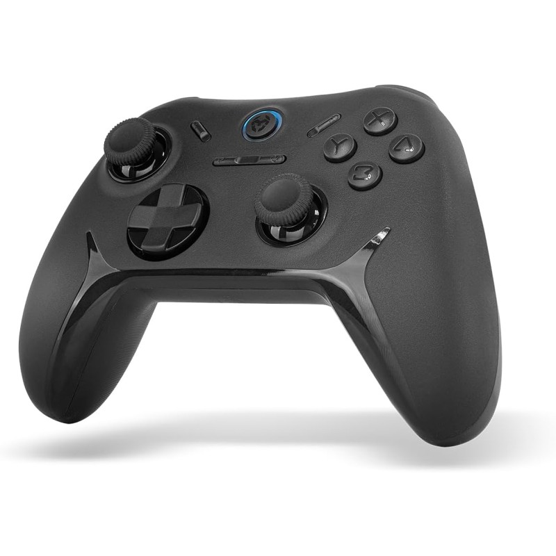 KROM KADOER - Telecomando wireless Bluetooth 5.0, 15 pulsanti, 4 livelli di doppia vibrazione, 187 grammi, indicatore LED del livello della batteria, compatibile con PC/Switch/Switch 2/iOS/Android