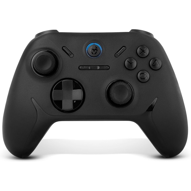 KROM KADOER - Telecomando wireless Bluetooth 5.0, 15 pulsanti, 4 livelli di doppia vibrazione, 187 grammi, indicatore LED del livello della batteria, compatibile con PC/Switch/Switch 2/iOS/Android