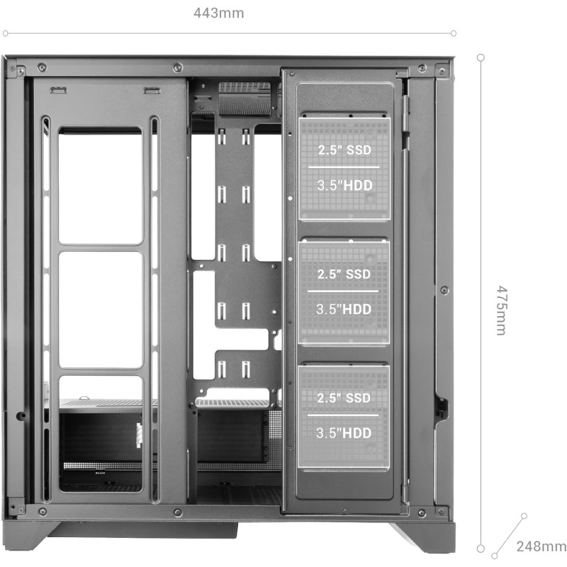 Mars Gaming MC-LCDX, Case Gaming ATX, Schermo IPS 9.16" e Connessione HDMI, Vetro Temperato Continuo, Pannello Inferiore Full Mesh, Doppia Camera, Supporto Raffreddamento Liquido fino a 360mm, Nero Mars Gaming MC-LCDX, Case Gaming ATX, Schermo IPS 9.16" e Connessione HDMI, Vetro Temperato Continuo, Pannello Inferiore Full Mesh, Doppia Camera, Supporto Raffreddamento Liquido fino a 360mm, Nero