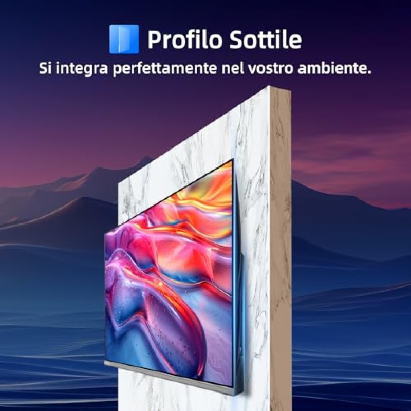 CHiQ 40QA10 QLED 40 Pollici Full HD HDR10|Audio Dolby|Chromecast Integrato|Triplo Tuner (DVB-C/T/T2/S/S2) | Nuovo Modello 2025 - 40''