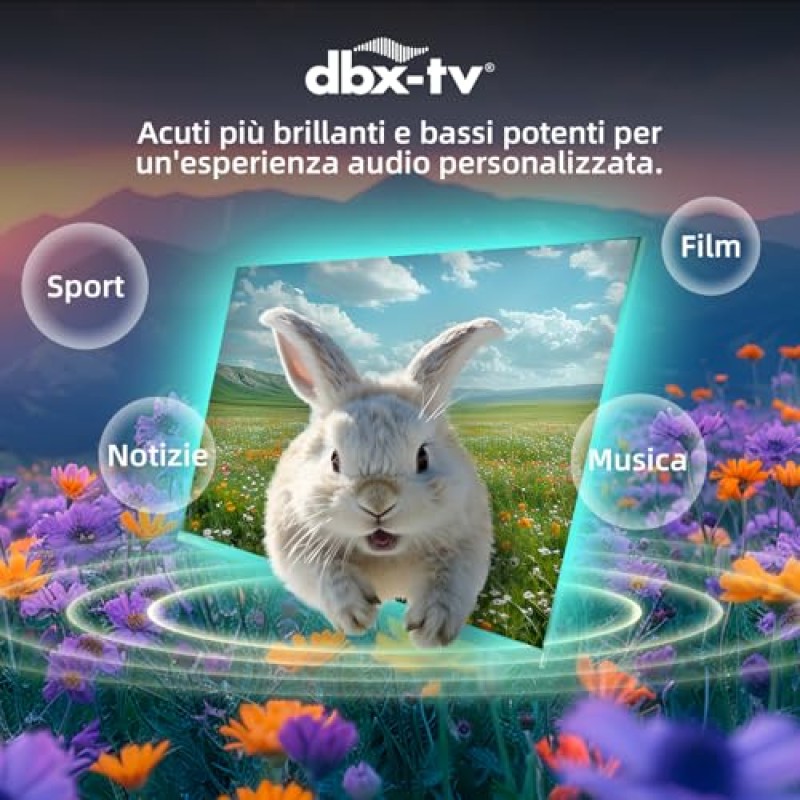 CHiQ 40QA10 QLED 40 Pollici Full HD HDR10|Audio Dolby|Chromecast Integrato|Triplo Tuner (DVB-C/T/T2/S/S2) | Nuovo Modello 2025 - 40''