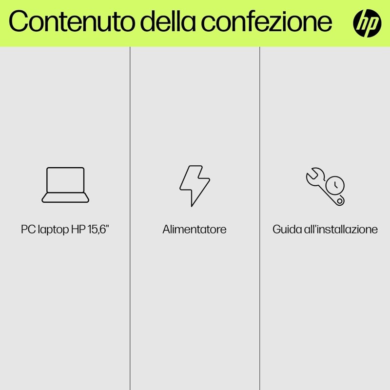 HP Laptop 15-fd0011sl, Notebook, Intel Core i5 1334U, 16GB RAM, 512GB SSD, Intel Iris Xe, Display 15.6" FHD Antiriflesso SVA 250 nits Ultraslim, 720P TNR Privacy Cam, Windows 11, Argento - 15"