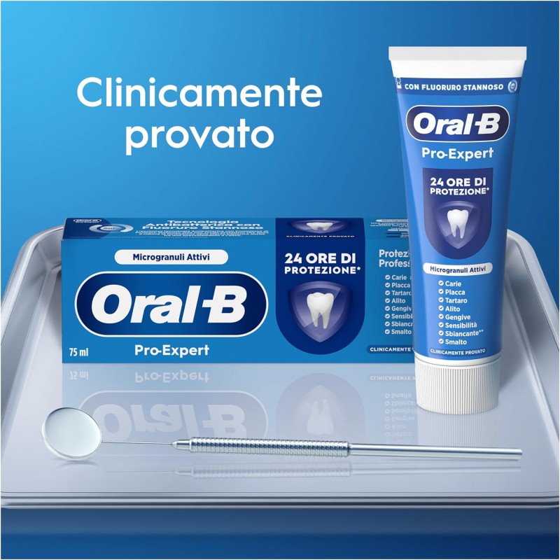 Oral-B Pro-Expert Dentifricio PROTEZIONE PROFESSIONALE, Sapore Menta Dolce, 2x75ml Oral-B Pro-Expert Dentifricio PROTEZIONE PROFESSIONALE, Sapore Menta Dolce, 2x75ml