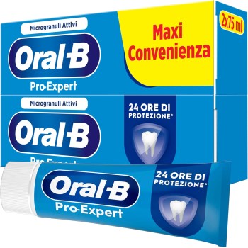 Oral-B Pro-Expert Dentifricio PROTEZIONE PROFESSIONALE, Sapore Menta Dolce, 2x75ml