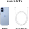 Apple iPhone 17 256 GB: display 6,3" con ProMotion, chip A19, fotocamera frontale Center Stage per selfie di gruppo più facili, più resistenza ai graffi, un giorno intero di batteria; Azzurro nebbia - 256 GB Azzurro nebbia Apple iPhone 17 256 GB: display 6,3" con ProMotion, chip A19, fotocamera frontale Center Stage per selfie di gruppo più facili, più resistenza ai graffi, un giorno intero di batteria; Azzurro nebbia - 256 GB Azzurro nebbia