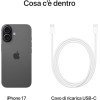Apple iPhone 17 256 GB: display 6,3" con ProMotion, chip A19, fotocamera frontale Center Stage per selfie di gruppo più facili, più resistenza ai graffi, un giorno intero di batteria; Nero - 256 GB Nero Apple iPhone 17 256 GB: display 6,3" con ProMotion, chip A19, fotocamera frontale Center Stage per selfie di gruppo più facili, più resistenza ai graffi, un giorno intero di batteria; Nero - 256 GB Nero
