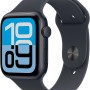 Apple Watch SE 3 GPS, Cassa 44 mm in alluminio mezzanotte con Cinturino Sport mezzanotte - M/L - cassa 44 mm Mezzanotte