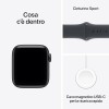 Apple Watch SE 3 GPS, Cassa 40 mm in alluminio mezzanotte con Cinturino Sport mezzanotte - S/M - cassa 40 mm Mezzanotte