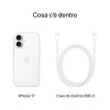Apple iPhone 17 256 GB: display 6,3" con ProMotion, chip A19, fotocamera frontale Center Stage per selfie di gruppo più facili, più resistenza ai graffi, un giorno intero di batteria; Bianco - 256 GB Bianco