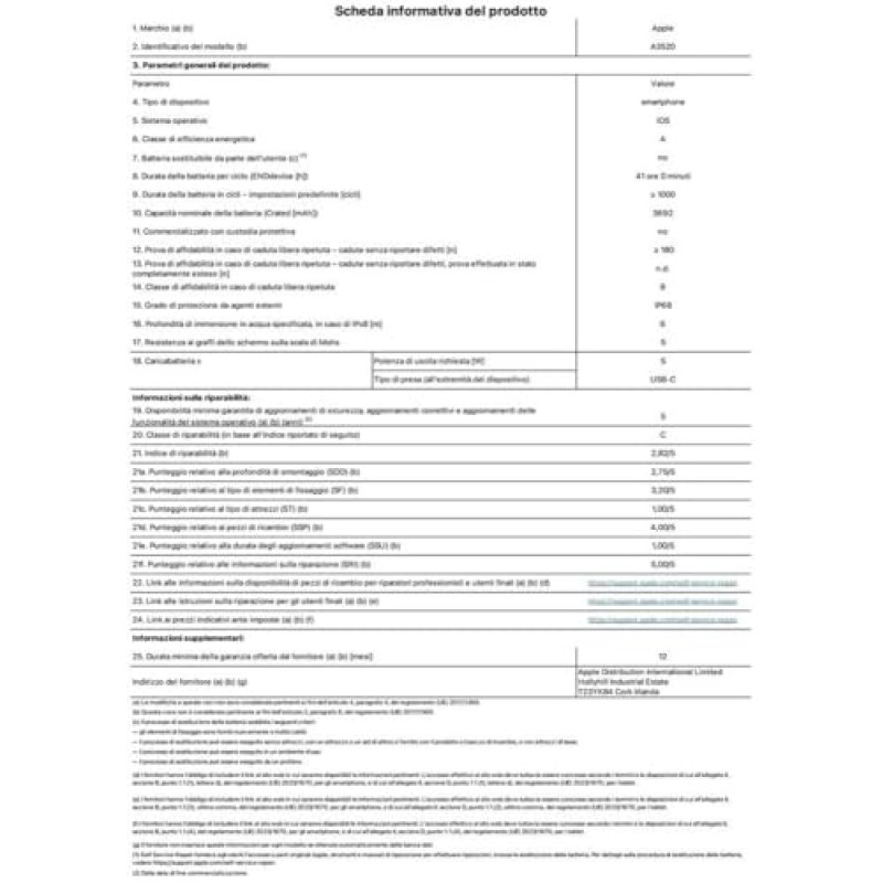 Apple iPhone 17 256 GB: display 6,3" con ProMotion, chip A19, fotocamera frontale Center Stage per selfie di gruppo più facili, più resistenza ai graffi, un giorno intero di batteria; Bianco - 256 GB Bianco