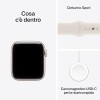 Apple Watch SE 3 GPS, Cassa 40 mm in alluminio galassia con Cinturino Sport galassia - S/M - cassa 40 mm Galassia