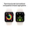 Apple Watch SE 3 GPS, Cassa 40 mm in alluminio galassia con Cinturino Sport galassia - S/M - cassa 40 mm Galassia