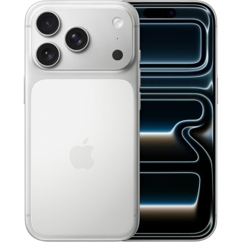 Apple iPhone 17 Pro 256 GB: display 6,3", ProMotion fino a 120Hz, chip A19 Pro, autonomia senza precedenti, sistema di fotocamere Pro Fusion con fotocamera frontale Center Stage; Argento - 256 GB Argento
