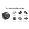 DJI Mic Mini (2 TX + 1 RX mobile), microfono lavalier wireless per iPhone 17/16/15 e Android/PC/tablet, plug-and-play, trasmissione fino a 300 m, ultraleggero, cancellazione attiva del rumore, vlog
