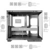 Mars Gaming MC-MIRAGE, Case Gaming ATX, Schermo LCD IPS 7,2” Personalizzabile, Vetro Temperato Continuo Frontale e Laterale, Struttura Doppia Camera, Supporto Raffreddamento Liquido fino 360mm, Nero Mars Gaming MC-MIRAGE, Case Gaming ATX, Schermo LCD IPS 7,2” Personalizzabile, Vetro Temperato Continuo Frontale e Laterale, Struttura Doppia Camera, Supporto Raffreddamento Liquido fino 360mm, Nero