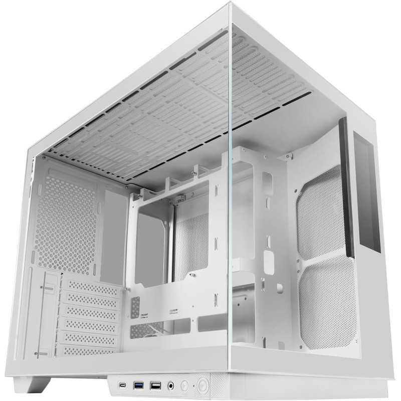 Mars Gaming MC-MIRAGE, Case Gaming ATX, Schermo LCD IPS 7,2” Personalizzabile, Vetro Temperato Continuo Frontale e Laterale, Struttura Doppia Camera, Supporto Raffreddamento Liquido fino 360mm, Bianco Mars Gaming MC-MIRAGE, Case Gaming ATX, Schermo LCD IPS 7,2” Personalizzabile, Vetro Temperato Continuo Frontale e Laterale, Struttura Doppia Camera, Supporto Raffreddamento Liquido fino 360mm, Bianco