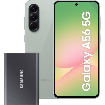 Samsung Galaxy A56 5G con scheda memoria esterna SSD Portatile T7 1TB Gray, Smartphone con Funzioni intelligenti e 3 anni di Garanzia del produttore, 8GB RAM, 256GB, Awesome Olive - 8GB+256GB Awesome Olive Samsung Galaxy A56 5G con scheda memoria esterna SSD Portatile T7 1TB Gray, Smartphone con Funzioni intelligenti e 3 anni di Garanzia del produttore, 8GB RAM, 256GB, Awesome Olive - 8GB+256GB Awesome Olive