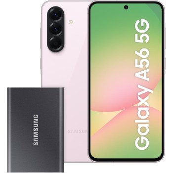Samsung Galaxy A56 5G con scheda memoria esterna SSD Portatile T7 1TB Gray, Smartphone con Funzioni intelligenti e 3 anni di Garanzia del produttore, 8GB RAM, 256GB, Awesome Pink - 8GB+256GB Awesome Pink Samsung Galaxy A56 5G con scheda memoria esterna SSD Portatile T7 1TB Gray, Smartphone con Funzioni intelligenti e 3 anni di Garanzia del produttore, 8GB RAM, 256GB, Awesome Pink - 8GB+256GB Awesome Pink
