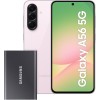 Samsung Galaxy A56 5G con scheda memoria esterna SSD Portatile T7 1TB Gray, Smartphone con Funzioni intelligenti e 3 anni di Garanzia del produttore, 8GB RAM, 256GB, Awesome Pink - 8GB+256GB Awesome Pink