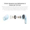 XIAOMI Redmi Buds 8 Lite: cuffie TWS in-ear con cancellazione del rumore fino a 42 dB, driver da 12,4 mm per bassi potenti, autonomia fino a 36h, 5 EQ e Bluetooth 5.4, Bianco