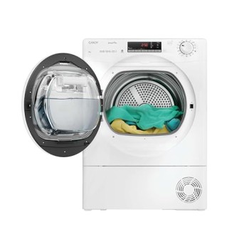 Candy Smart Pro CRO EH8N2TE-S Asciugatrice a Pompa di Calore, 8 kg, Connettività Wi-Fi + BLE, Programma Stiro Facile, Libera Installazione, 85x 60 x 58.5 cm (A x L x P cm), Bianco, Classe D - 8kg Bianco