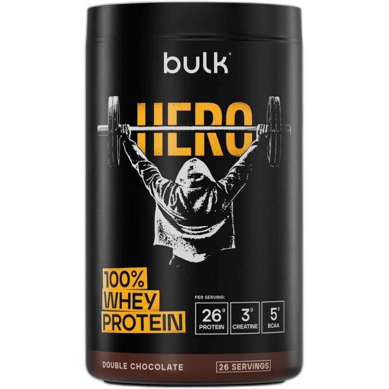 Bulk Hero Whey Protein Powder, Double Chocolate