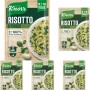 Knorr Risotto con Spinaci, Risotto Pronto con Ingredienti Naturali, 100% Riso Italiano e Chicci al Dente, Preparazione in Pentola o al Microonde, 175g, 2 Porzioni (Confezione da 5) - 175 g (Confezione da 5)