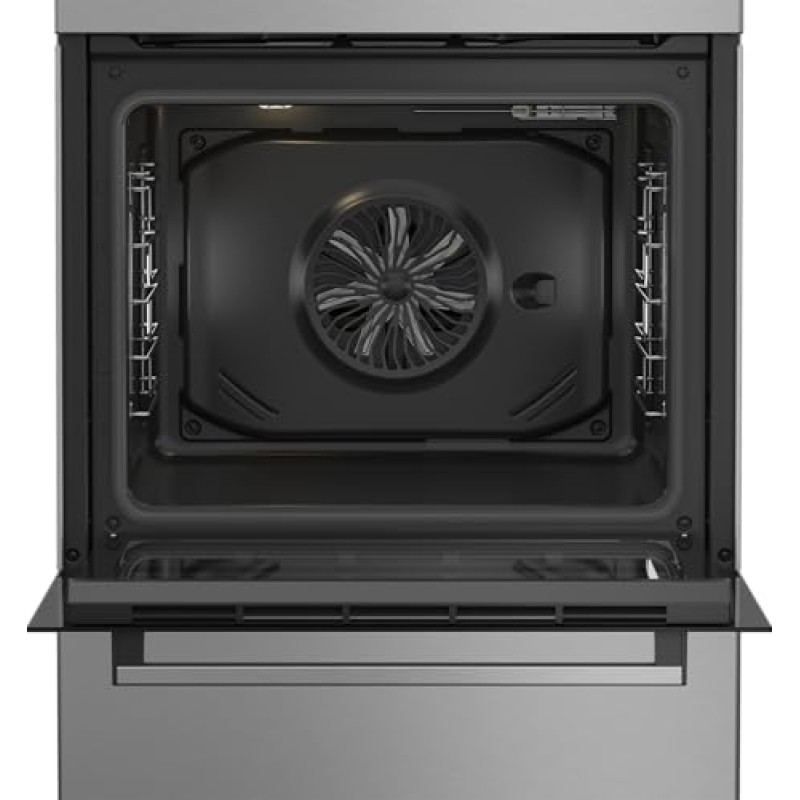Beko FBE69100X Cucina a Libera Installazione 60x60 cm, Piano a Induzione 4 Zone, Forno Multifunzione 72 L Classe A, Inox, HidroClean Beko FBE69100X Cucina a Libera Installazione 60x60 cm, Piano a Induzione 4 Zone, Forno Multifunzione 72 L Classe A, Inox, HidroClean