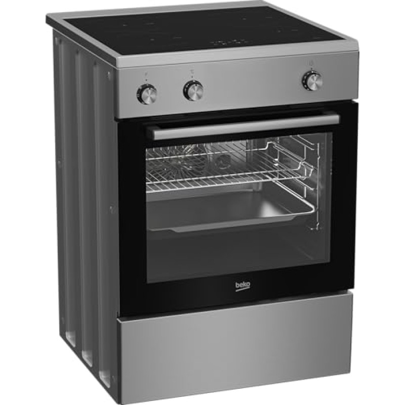 Beko FBE69100X Cucina a Libera Installazione 60x60 cm, Piano a Induzione 4 Zone, Forno Multifunzione 72 L Classe A, Inox, HidroClean Beko FBE69100X Cucina a Libera Installazione 60x60 cm, Piano a Induzione 4 Zone, Forno Multifunzione 72 L Classe A, Inox, HidroClean