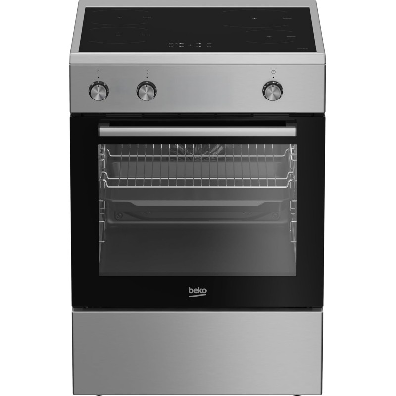 Beko FBE69100X Cucina a Libera Installazione 60x60 cm, Piano a Induzione 4 Zone, Forno Multifunzione 72 L Classe A, Inox, HidroClean Beko FBE69100X Cucina a Libera Installazione 60x60 cm, Piano a Induzione 4 Zone, Forno Multifunzione 72 L Classe A, Inox, HidroClean