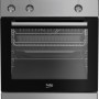 Beko FBE69100X Cucina a Libera Installazione 60x60 cm, Piano a Induzione 4 Zone, Forno Multifunzione 72 L Classe A, Inox, HidroClean