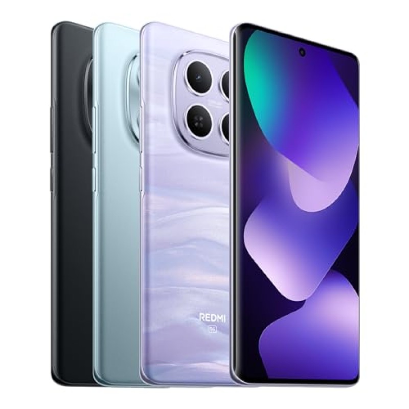 XIAOMI Redmi Note 15 5G, Smartphone 6+128GB, Design ultrasottile, Resistenza IP65, Fotocamera super nitida da 108 MP, Display FHD+ da 6,77", Nero, Garanzia 2 anni, Caricatore non incluso - 6+128GB Nero