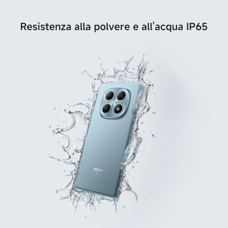 XIAOMI Redmi Note 15 5G, Smartphone 6+128GB, Design ultrasottile, Resistenza IP65, Fotocamera super nitida da 108 MP, Display FHD+ da 6,77", Nero, Garanzia 2 anni, Caricatore non incluso - 6+128GB Nero