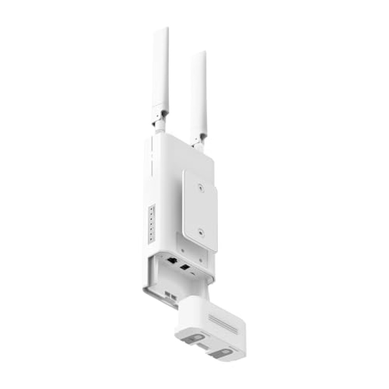 MERCUSYS MB118-4G Router WiFi con Sim da Esterno, 4G CAT4 LTE N300Mbps, 2 Antenne LTE Rimovibili, Porta LAN, Alimentazione PoE/DC, Montaggio su Palo, Parete e Finestra, SMS, APP, Plug&Play, IP65
