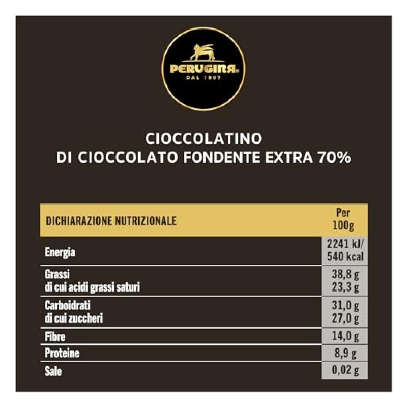 PERUGINA Grifo Fondente 70% Cioccolatini Fondenti Sacchetto 180g (Confezione da 4)