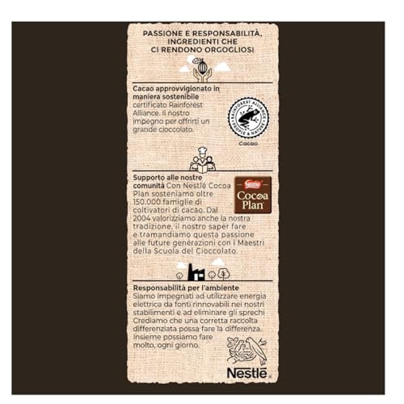 PERUGINA Grifo Fondente 70% Cioccolatini Fondenti Sacchetto 180g (Confezione da 4)