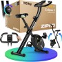 ZIPRO Cyclette da Casa Pieghevoliciclette Esercizi Pieghevole Professionale Bike Camera Palesta Bici Salvaspazio Orizzontale Smart Bicicletta Mini Magnetica Ciclet Home - Eclipse X