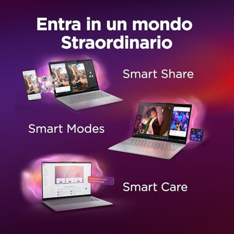 Lenovo Yoga Slim 7 Notebook Copilot+ PC 14” OLED WUXGA (1920x1200), Intel Core Ultra 7 256V, RAM 16 GB, 512 GB SSD, Grafica Intel Arc, WiFi 7, Windows 11 Home - Luna Grey "Tastiera retroilluminata" - 16GB | Copilot+ PC Lenovo Yoga Slim 7 Notebook Copilot+ PC 14” OLED WUXGA (1920x1200), Intel Core Ultra 7 256V, RAM 16 GB, 512 GB SSD, Grafica Intel Arc, WiFi 7, Windows 11 Home - Luna Grey "Tastiera retroilluminata" - 16GB | Copilot+ PC