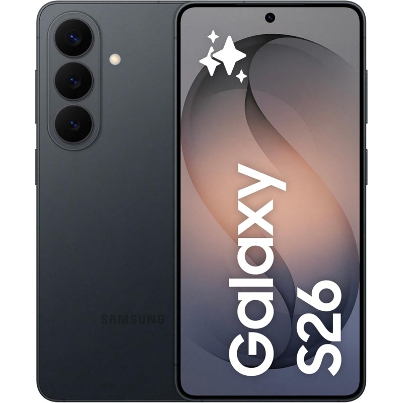 Samsung Galaxy S26 Smartphone AI, 256GB, 3 anni di Garanzia, Processore Avanzato, Assistente Foto, Creative Studio, Camera 50 MP, 4300 mAh, Black [Versione italiana] - 256GB Black
