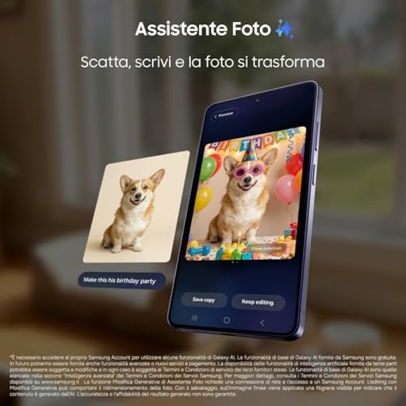 Samsung Galaxy S26 Ultra Smartphone AI, 512GB, 3 anni di Garanzia, Privacy Display Integrato, Processore Potente, Assistente Foto, Camera 200 MP, 5000 mAh, Cobalt Violet [Versione italiana] - 512GB Cobalt Violet