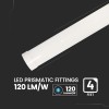 V-TAC 2x Plafoniera LED Lineare da Soffitto 120 CM - 40W - Chip Samsung - Lampada Rettangolare 4300 Lumen - IP20 per Parete, Garage, Magazzino - Plafoniere Tubo - Luce Bianca Calda 3000K - Bianco Caldo
