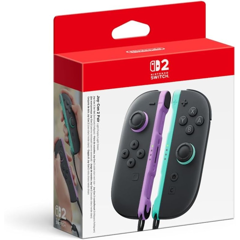 Set da due Controller Joy-Con Viola chiaro -Verde chiaro per Nintendo Switch 2