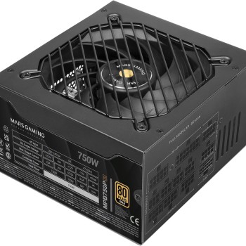 Mars Gaming MPB750PSI, Alimentatore PC Full Modular 750W, 10 Anni di Garanzia, 80Plus Gold 90%, Ventola SI Extreme Silence, Tecnologie AI2-RPM, DC-DC e SMD, ATX 3.1 e PCIe 5.1 Nero