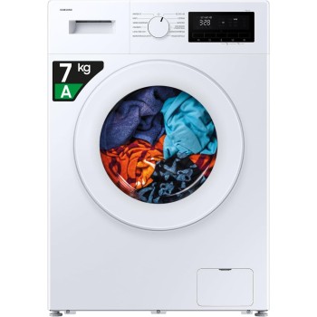 Samsung Lavatrice Slim F-WM703M05TW3M Libera installazione, 7 Kg, Vapore Igienizzante, Carica Frontale, 3 Mesi Garanzia Extra, Corpo e oblò: Bianco, Display: Nero, 59,5l x 85h x 44p cm Samsung Lavatrice Slim F-WM703M05TW3M Libera installazione, 7 Kg, Vapore Igienizzante, Carica Frontale, 3 Mesi Garanzia Extra, Corpo e oblò: Bianco, Display: Nero, 59,5l x 85h x 44p cm