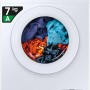 Samsung Lavatrice Slim F-WM703M05TW3M Libera installazione, 7 Kg, Vapore Igienizzante, Carica Frontale, 3 Mesi Garanzia Extra, Corpo e oblò: Bianco, Display: Nero, 59,5l x 85h x 44p cm