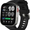 Amazfit Bip Max 50mm Smartwatch, Display AMOLED da 2.07", Autonomia fino a 20GG, GPS, 4GB, Mappe Offline, Fitness Tracker, Hybrid Training, 150+ Modalità Sportive, HYROX, 5 ATM per Android e iPhone - Argento